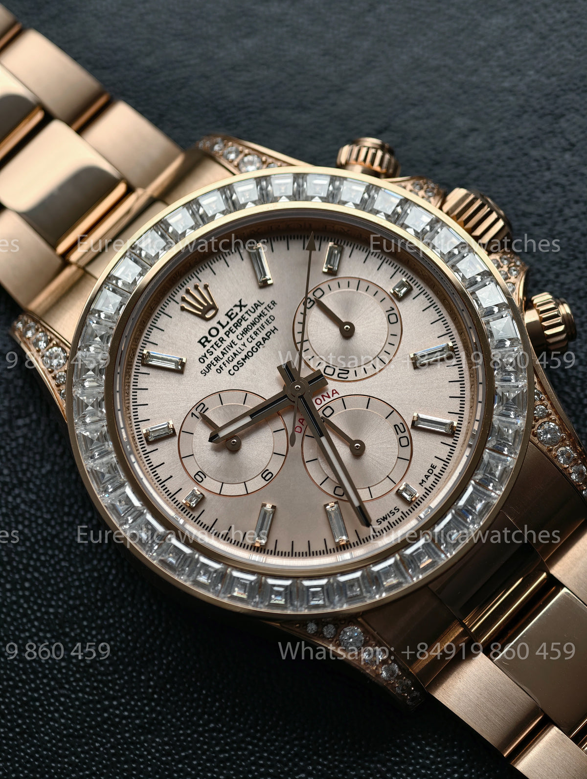 BDS Factory Rolex Cosmograph Daytona 116595 Rose Gold – 4130 Movement
