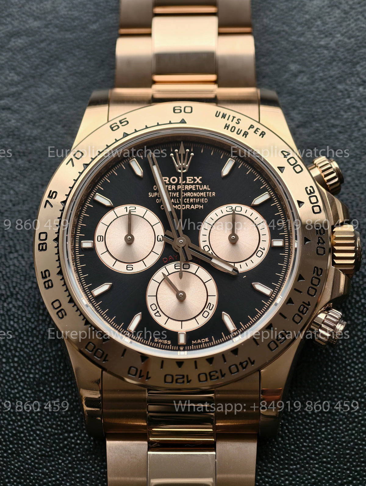 BDS Factory Rolex Cosmograph Daytona 126505-0001 Black Dial – Full-Weight Everose Rose Gold Edition