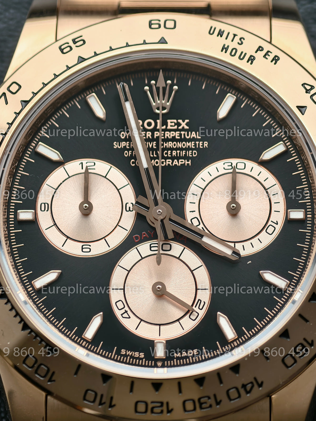 BDS Factory Rolex Cosmograph Daytona 126505-0001 Black Dial – Full-Weight Everose Rose Gold Edition