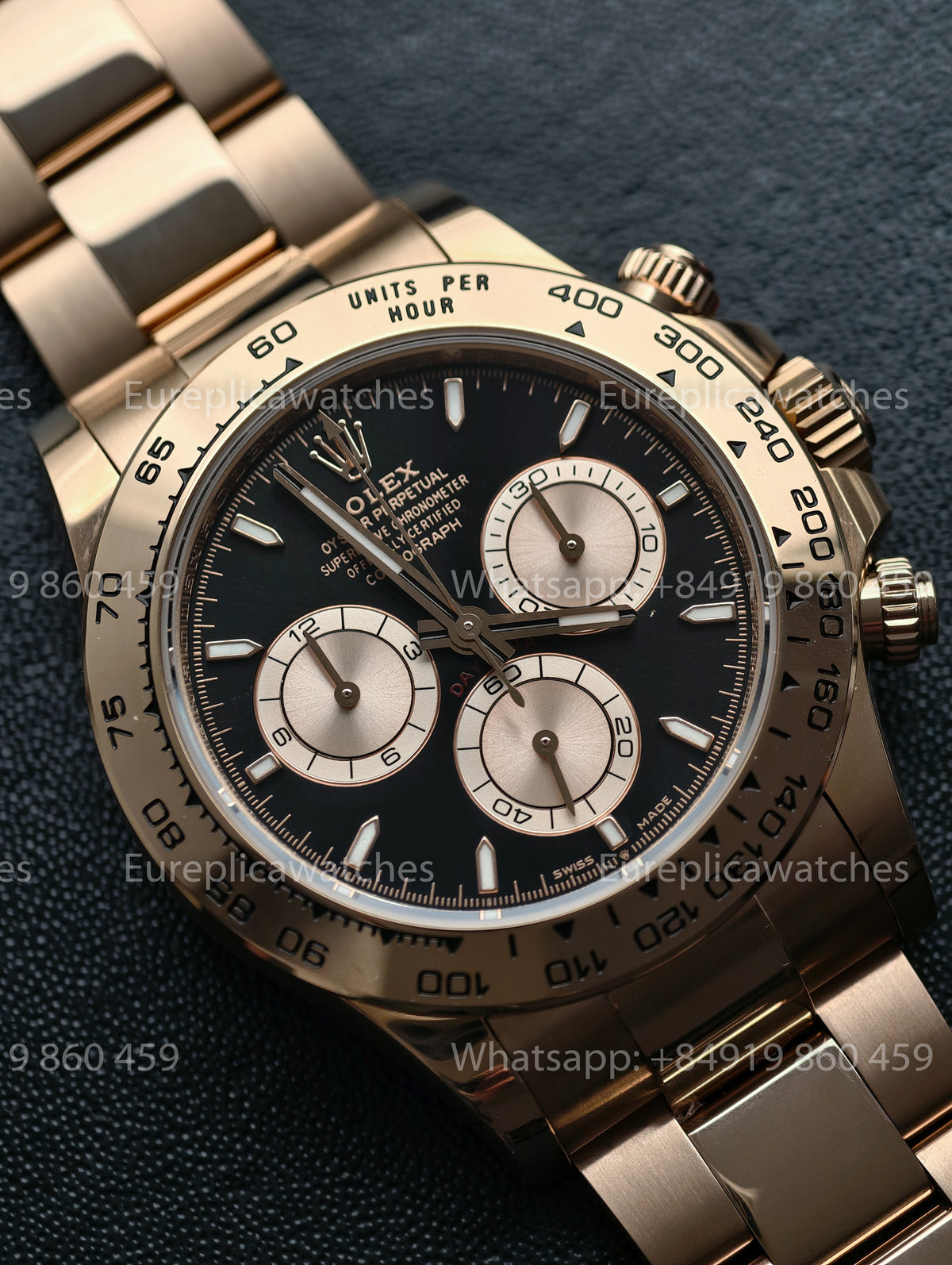 BDS Factory Rolex Cosmograph Daytona 126505-0001 Black Dial – Full-Weight Everose Rose Gold Edition