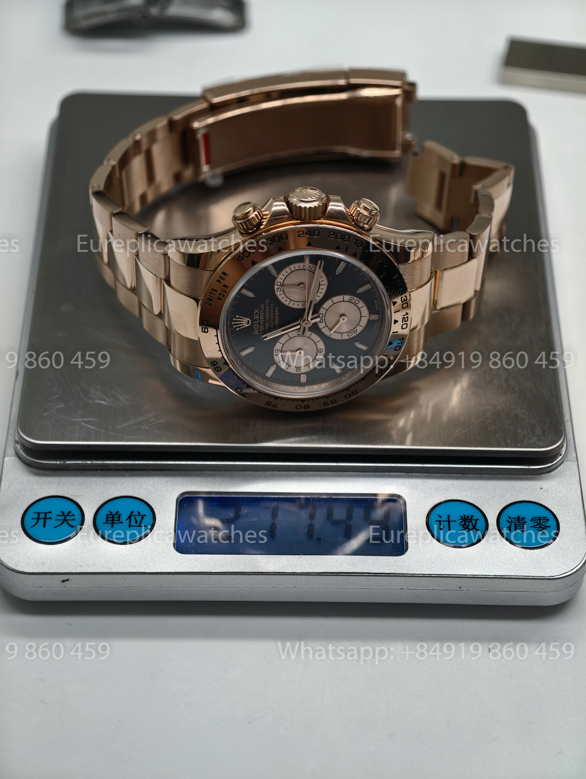 BDS Factory Rolex Cosmograph Daytona 126505-0001 Black Dial – Full-Weight Everose Rose Gold Edition