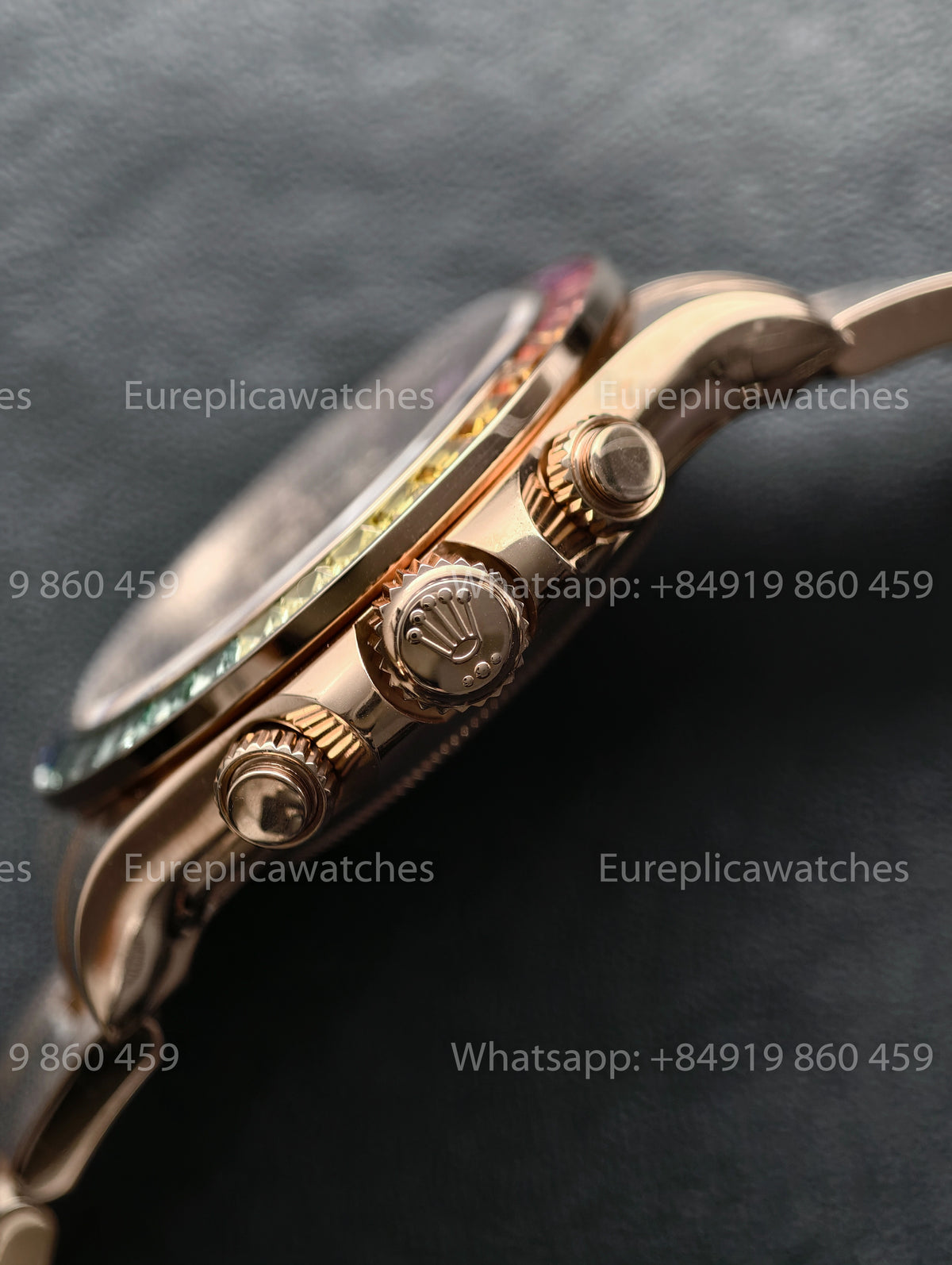 BDS Factory Rolex Cosmograph Daytona Rainbow 116595RBOW Rose Gold 4130 Movement