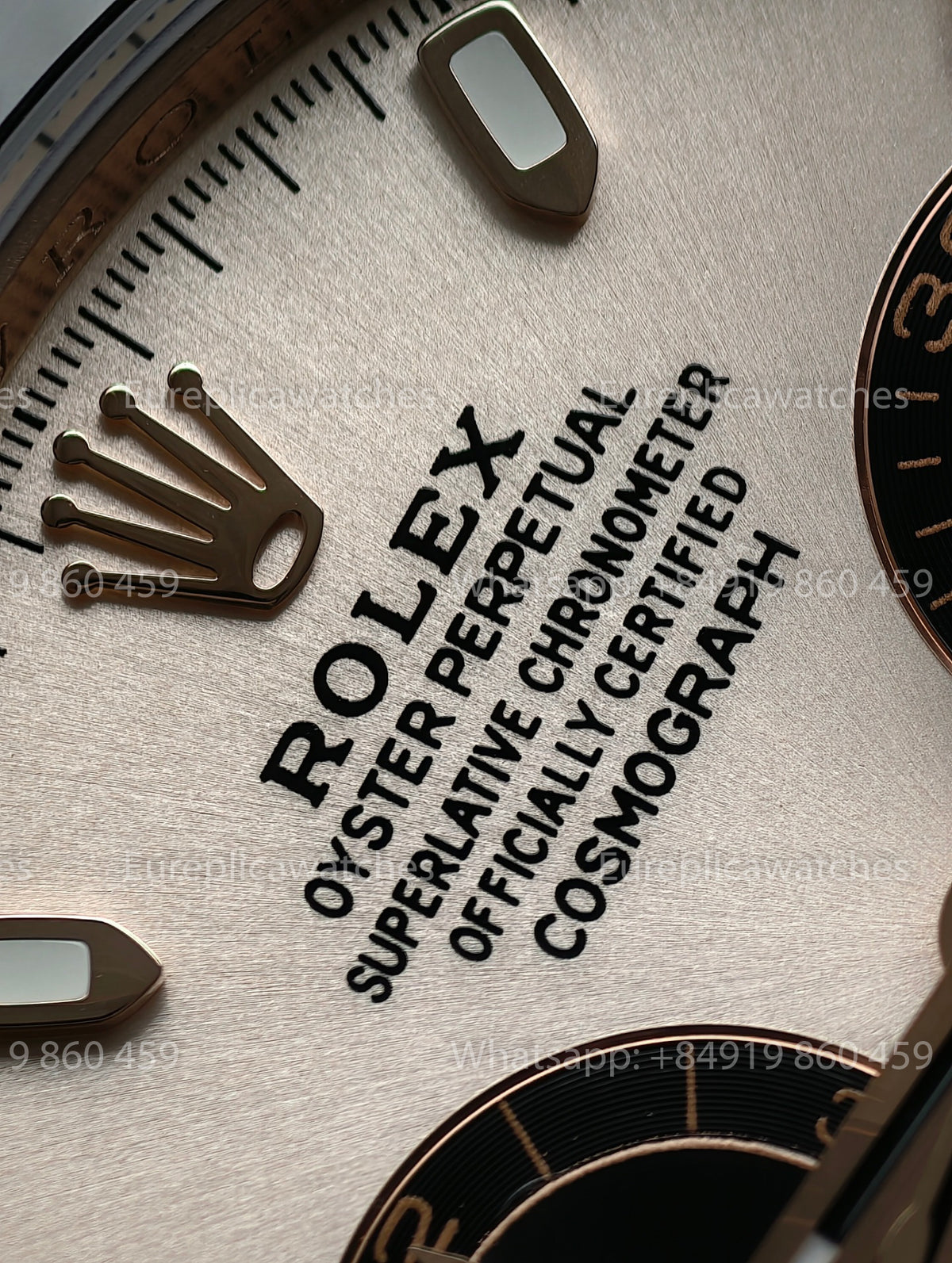BDS Factory Rolex Cosmograph Daytona 116515LN Sundust Dial Everose Gold Rubber Strap