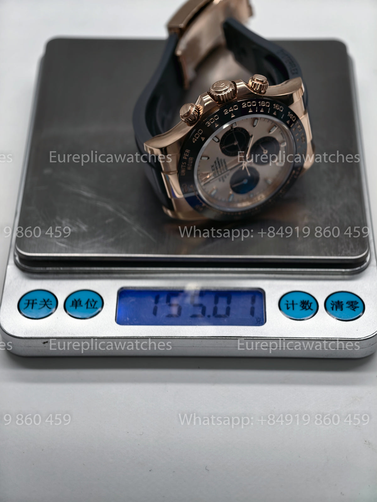 BDS Factory Rolex Cosmograph Daytona 116515LN Sundust Dial Everose Gold Rubber Strap