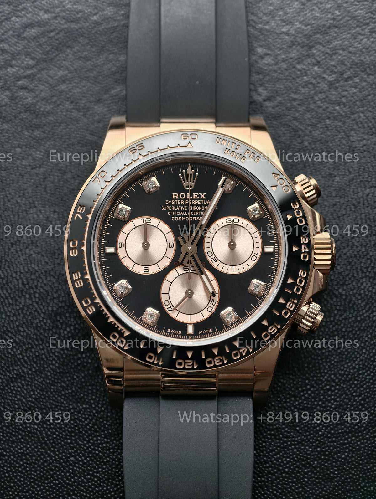 BDS Factory Rolex Cosmograph Daytona 126515LN-0004 Diamond Dial Everose Gold – Full-Weight Edition