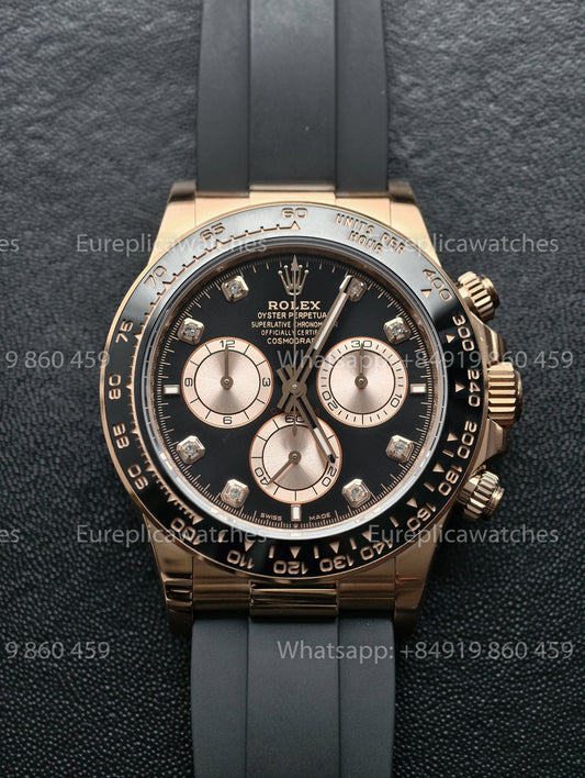 BDS Factory Rolex Cosmograph Daytona 126515LN-0004 Diamond Dial Everose Gold – Full-Weight Edition
