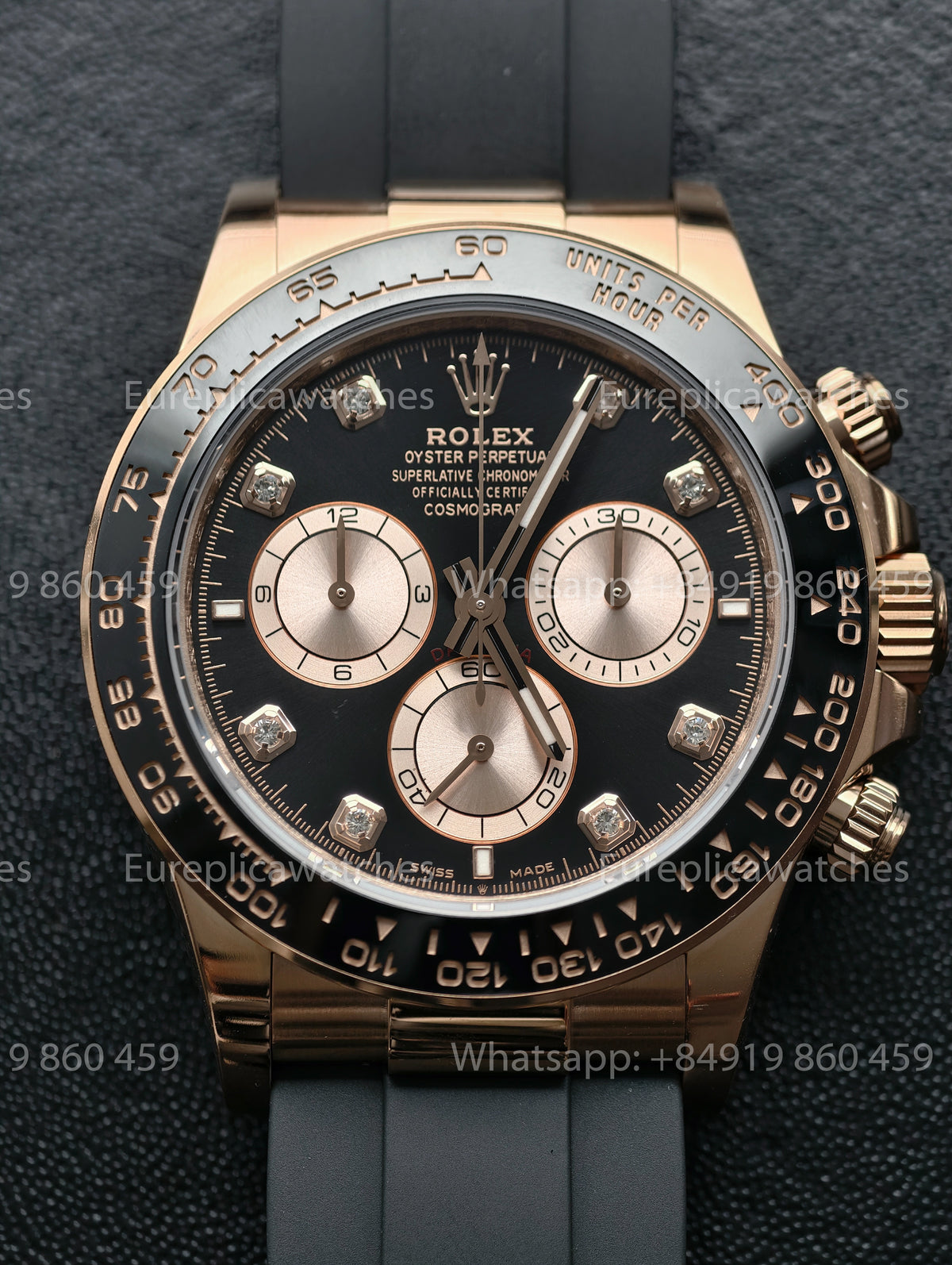 BDS Factory Rolex Cosmograph Daytona 126515LN-0004 Diamond Dial Everose Gold – Full-Weight Edition
