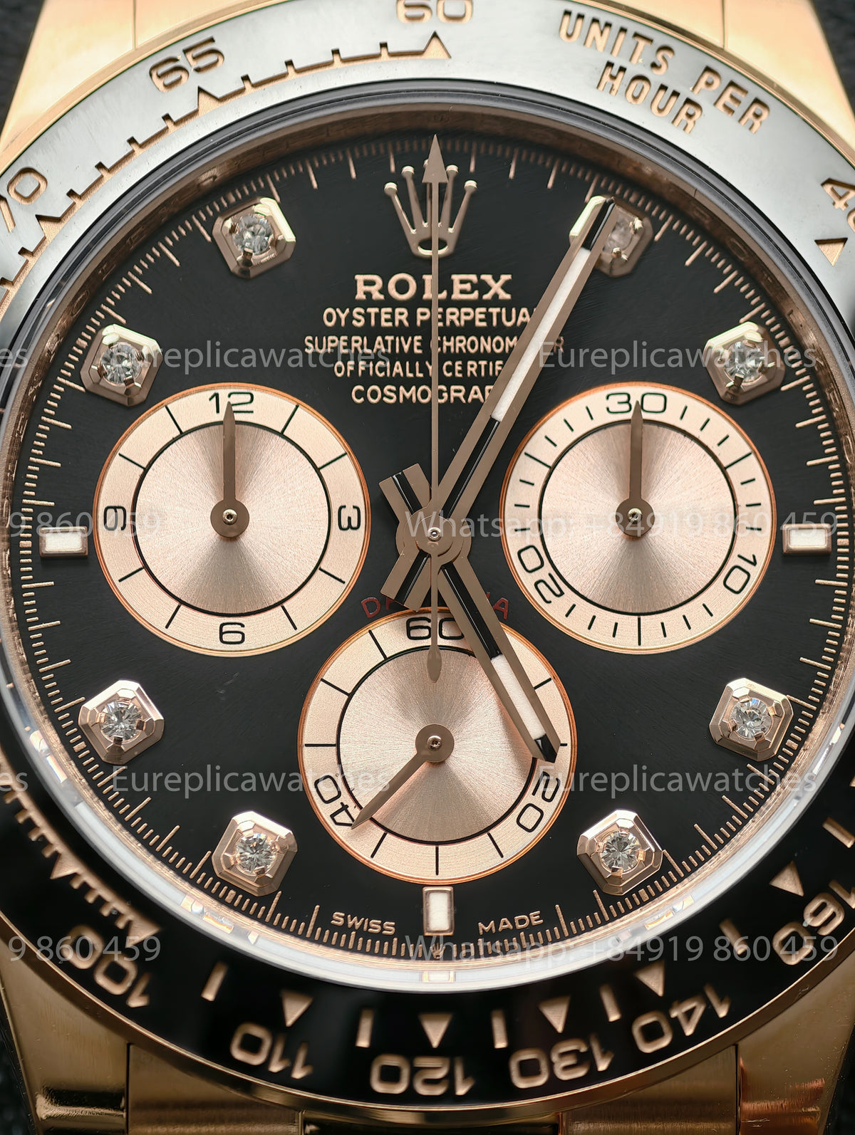 BDS Factory Rolex Cosmograph Daytona 126515LN-0004 Diamond Dial Everose Gold – Full-Weight Edition