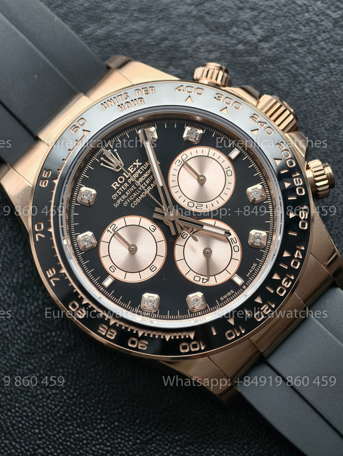 BDS Factory Rolex Cosmograph Daytona 126515LN-0004 Diamond Dial Everose Gold – Full-Weight Edition