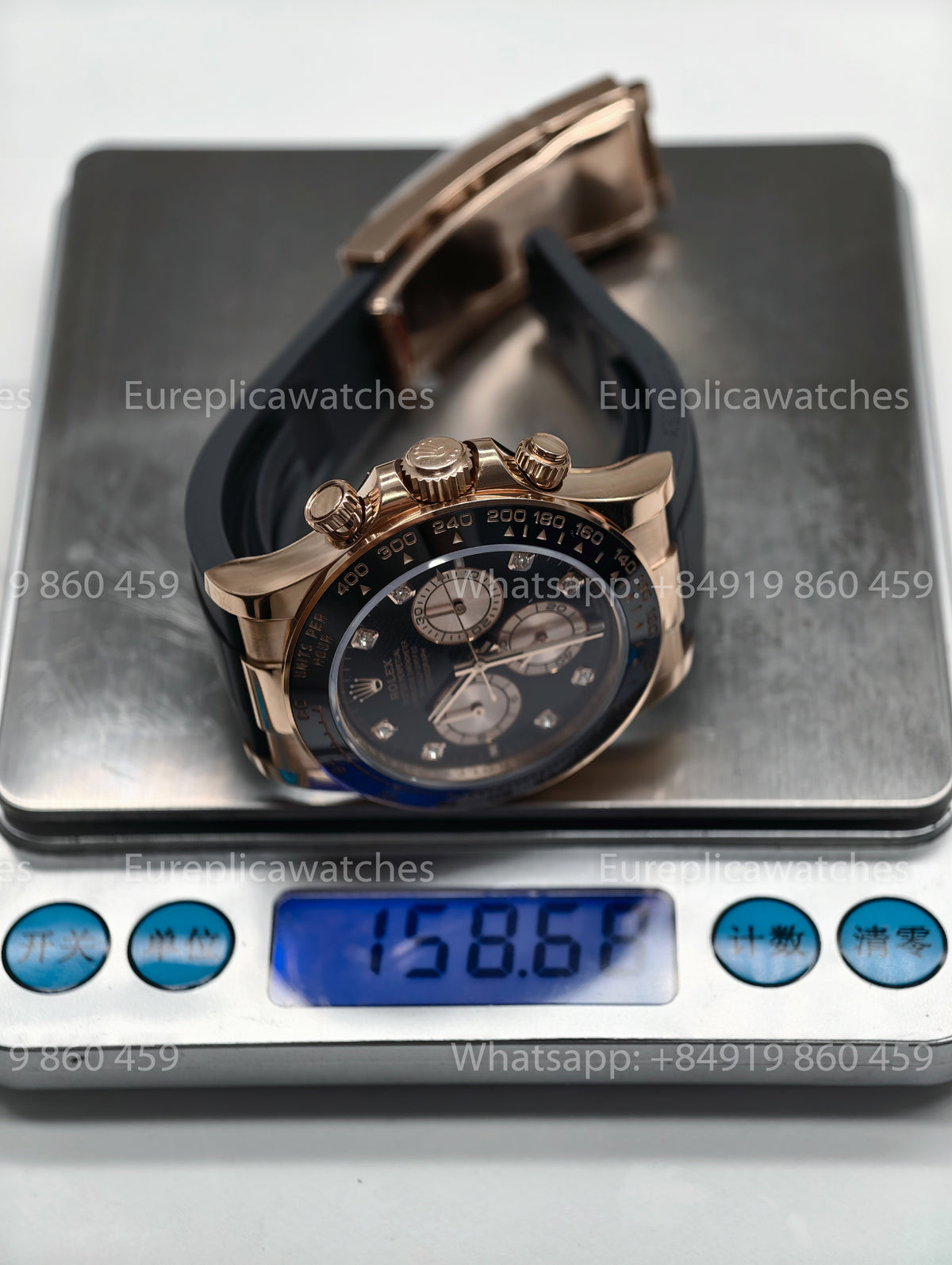 BDS Factory Rolex Cosmograph Daytona 126515LN-0004 Diamond Dial Everose Gold – Full-Weight Edition