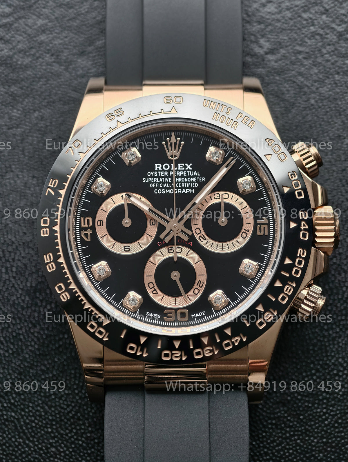 BDS Factory Rolex Cosmograph Daytona 116515LN Rose Gold Black Diamond Dial – Full-Weight Edition