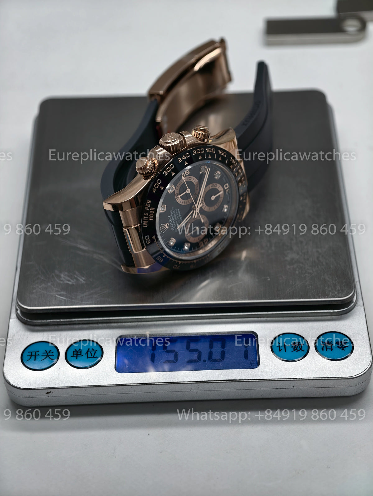 BDS Factory Rolex Cosmograph Daytona 116515LN Rose Gold Black Diamond Dial – Full-Weight Edition