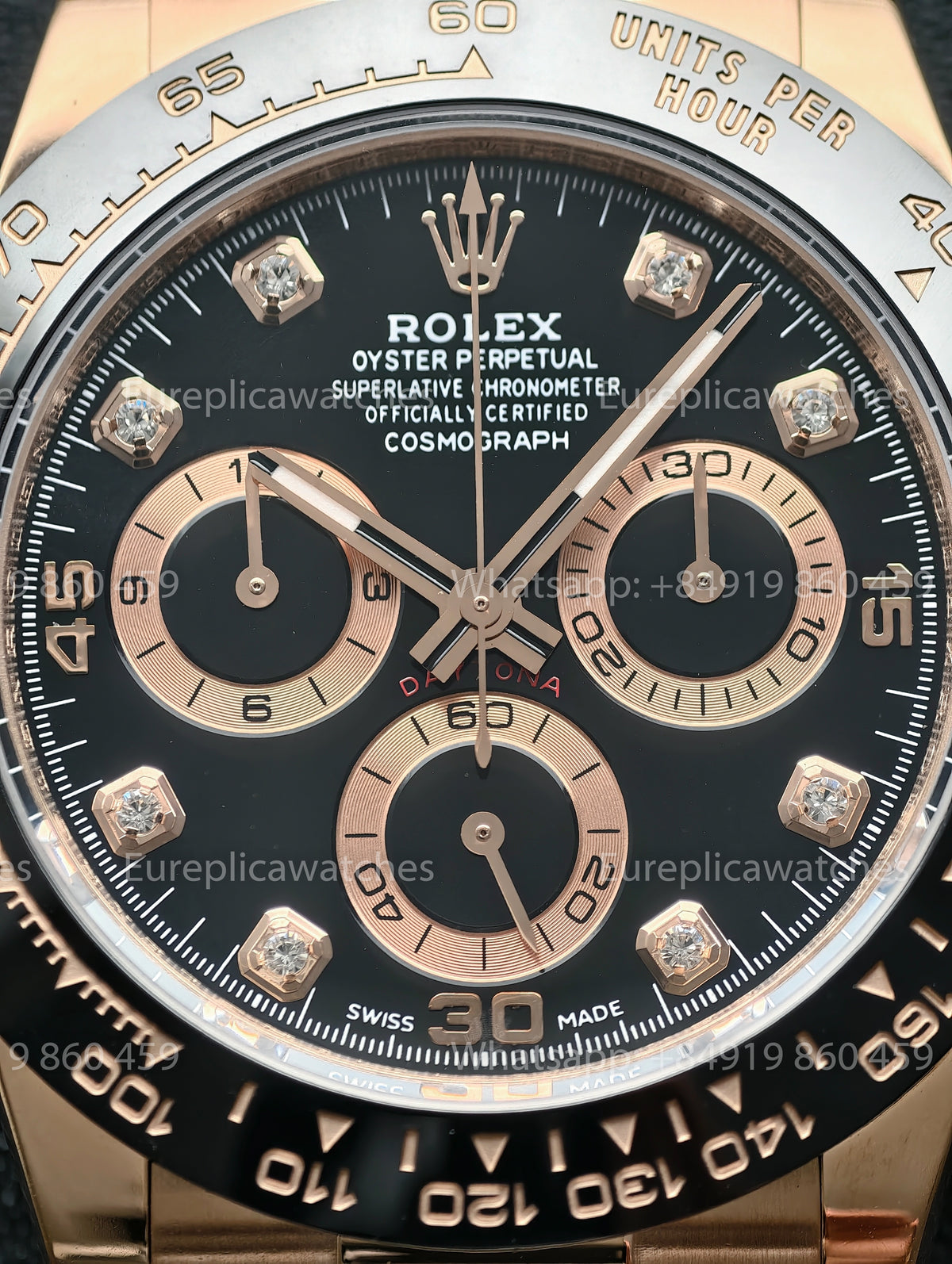 BDS Factory Rolex Cosmograph Daytona 116515LN Rose Gold Black Diamond Dial – Full-Weight Edition