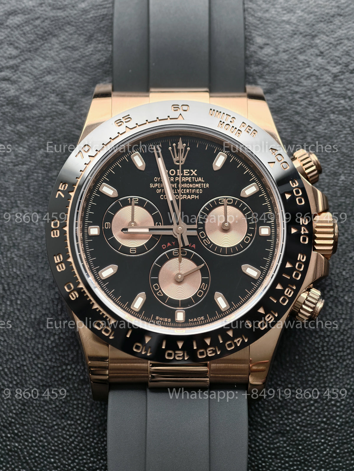 BDS Factory Rolex Cosmograph Daytona 116515 Rose Gold Black Dial – Full-Weight Edition