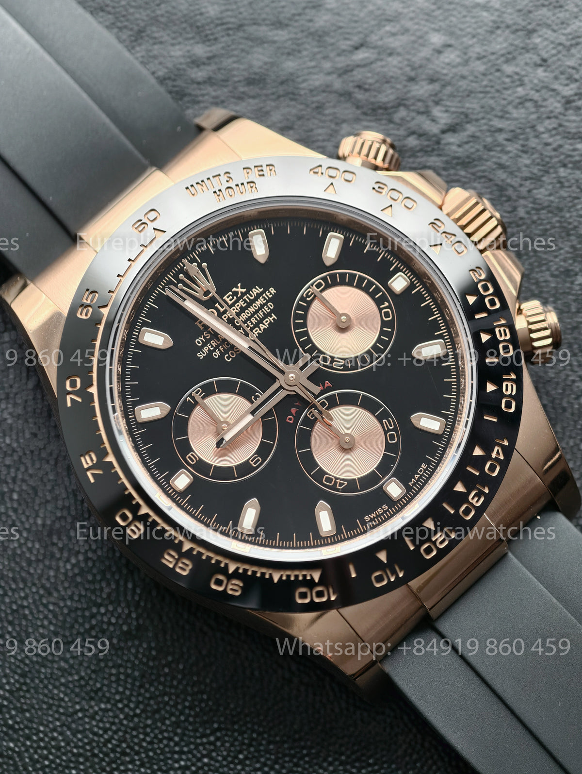 BDS Factory Rolex Cosmograph Daytona 116515 Rose Gold Black Dial – Full-Weight Edition
