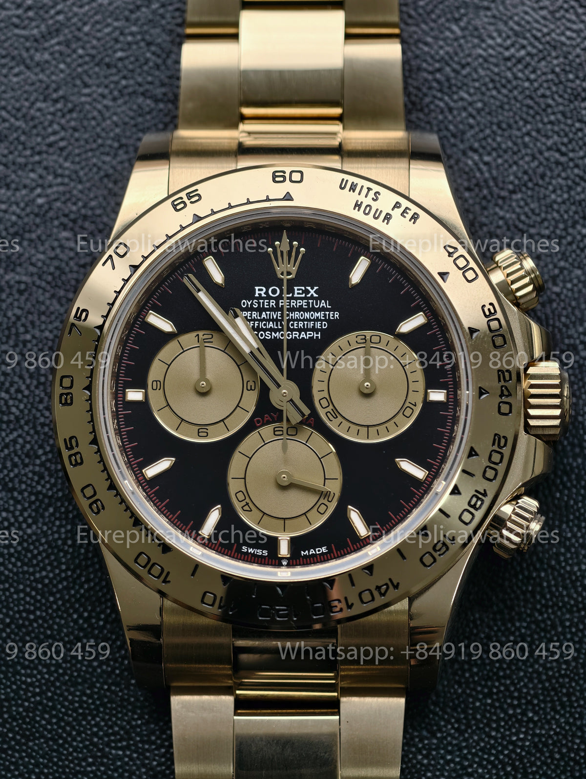 BDS Factory Rolex Cosmograph Daytona 126508-0002 Yellow Gold Black Dial 2023 – Full-Weight Edition