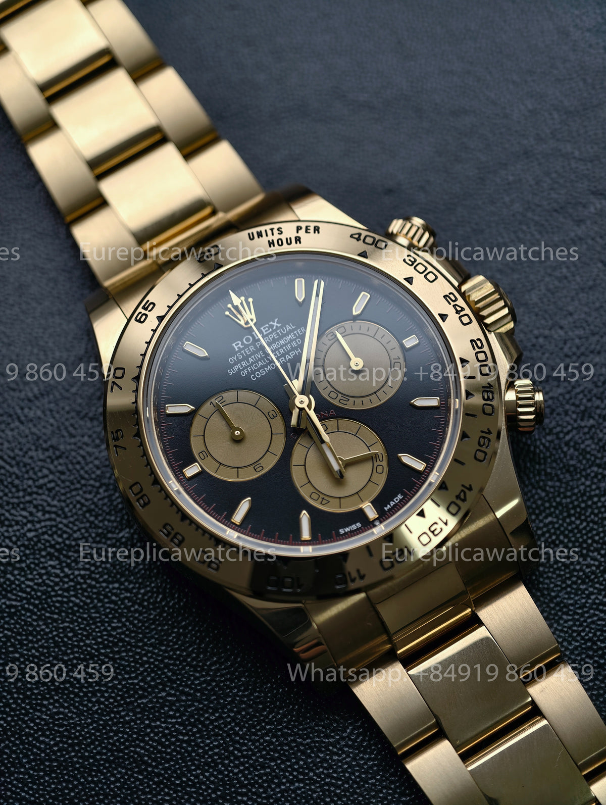 BDS Factory Rolex Cosmograph Daytona 126508-0002 Yellow Gold Black Dial 2023 – Full-Weight Edition