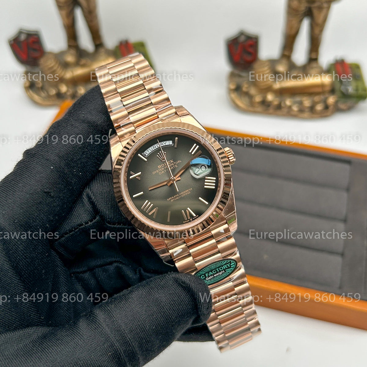 RC Factory - Rolex Daydate 40 228235-0055 Grey Dial RFC 3255 Movement
