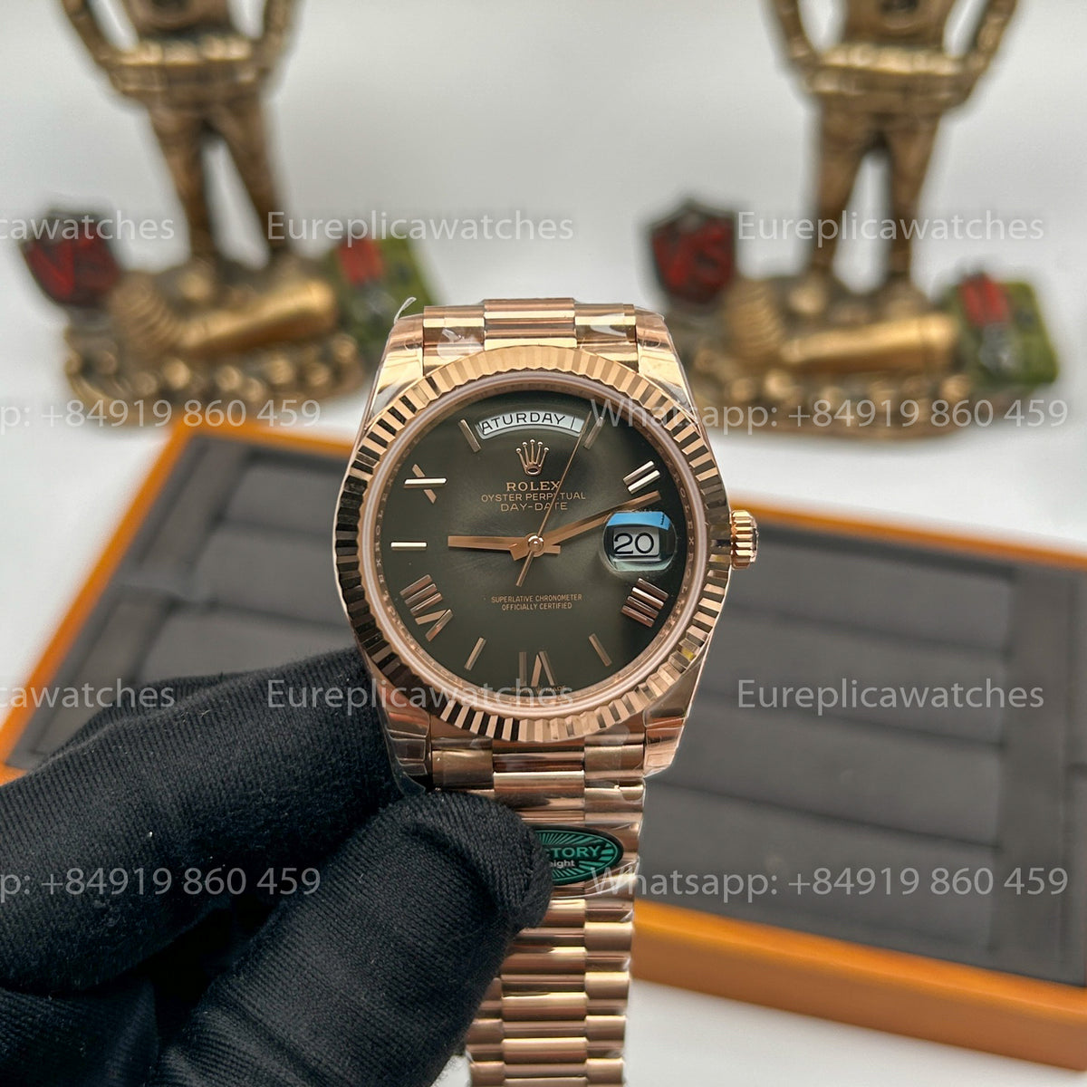 RC Factory - Rolex Daydate 40 228235-0055 Grey Dial RFC 3255 Movement