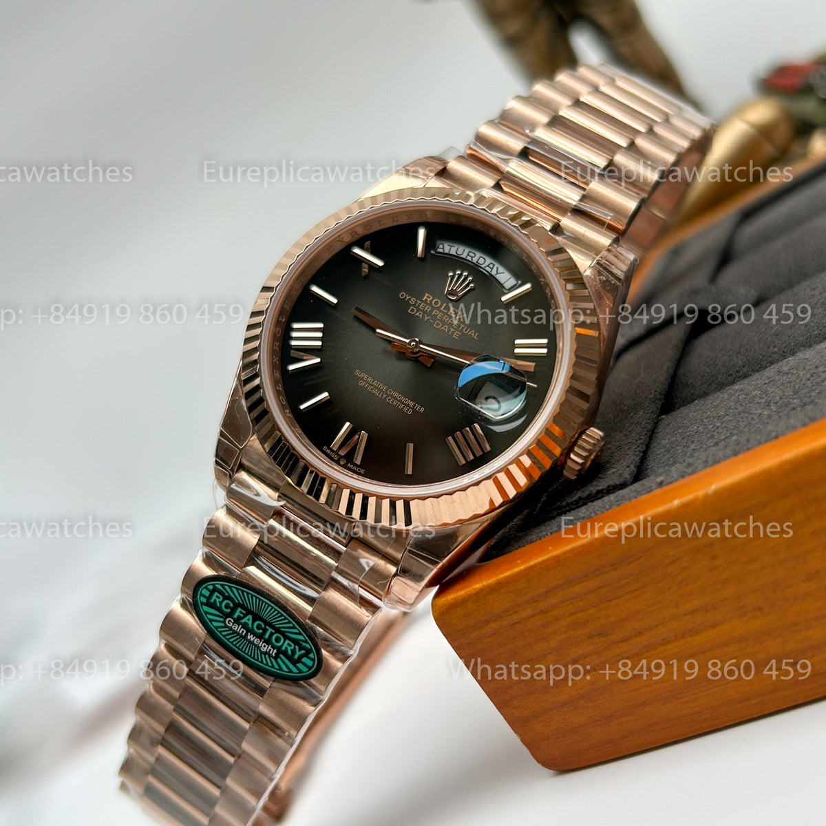 RC Factory - Rolex Daydate 40 228235-0055 Grey Dial RFC 3255 Movement