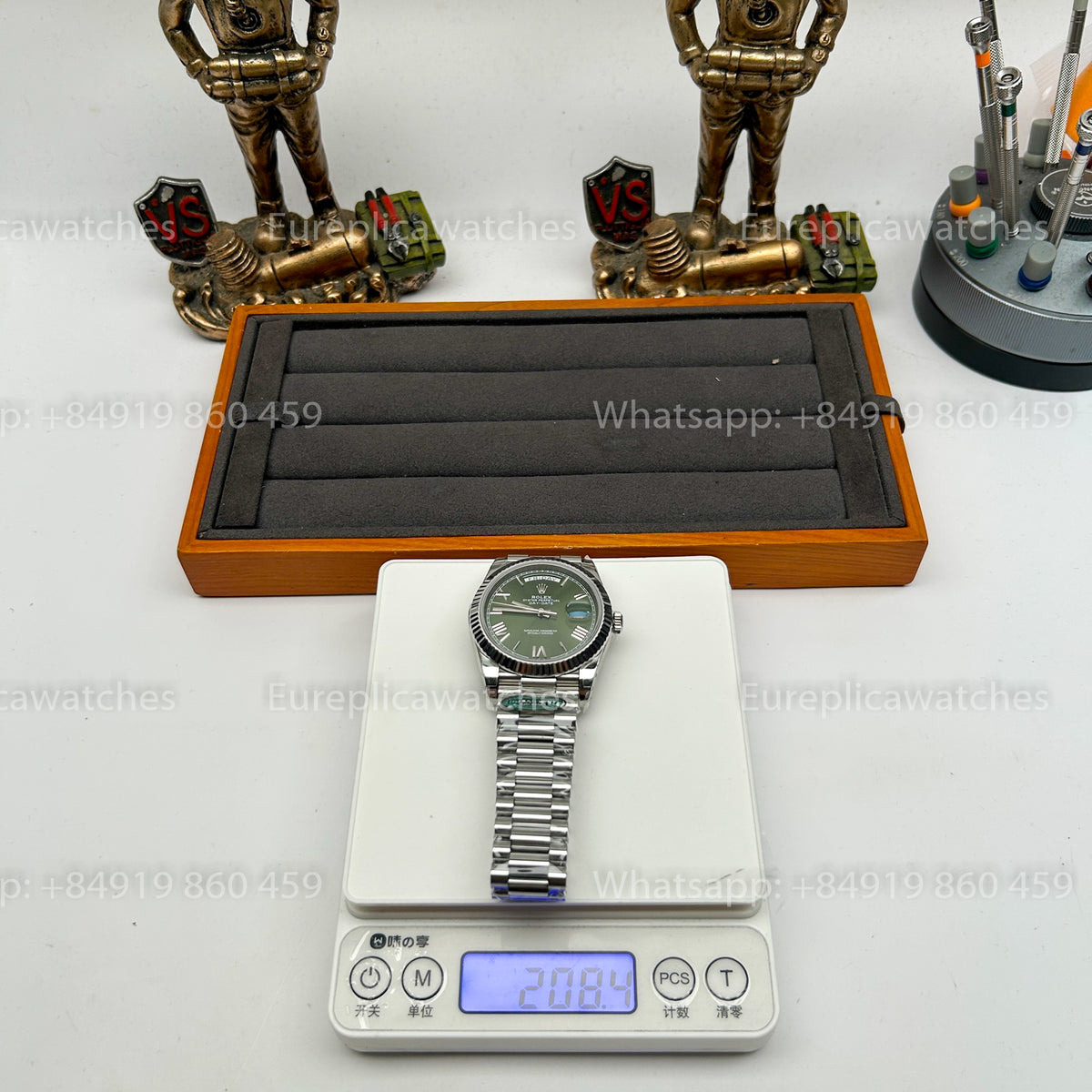 RC Factory - Rolex Daydate 40 228239-0033 Olive Dial RFC 3255 Movement