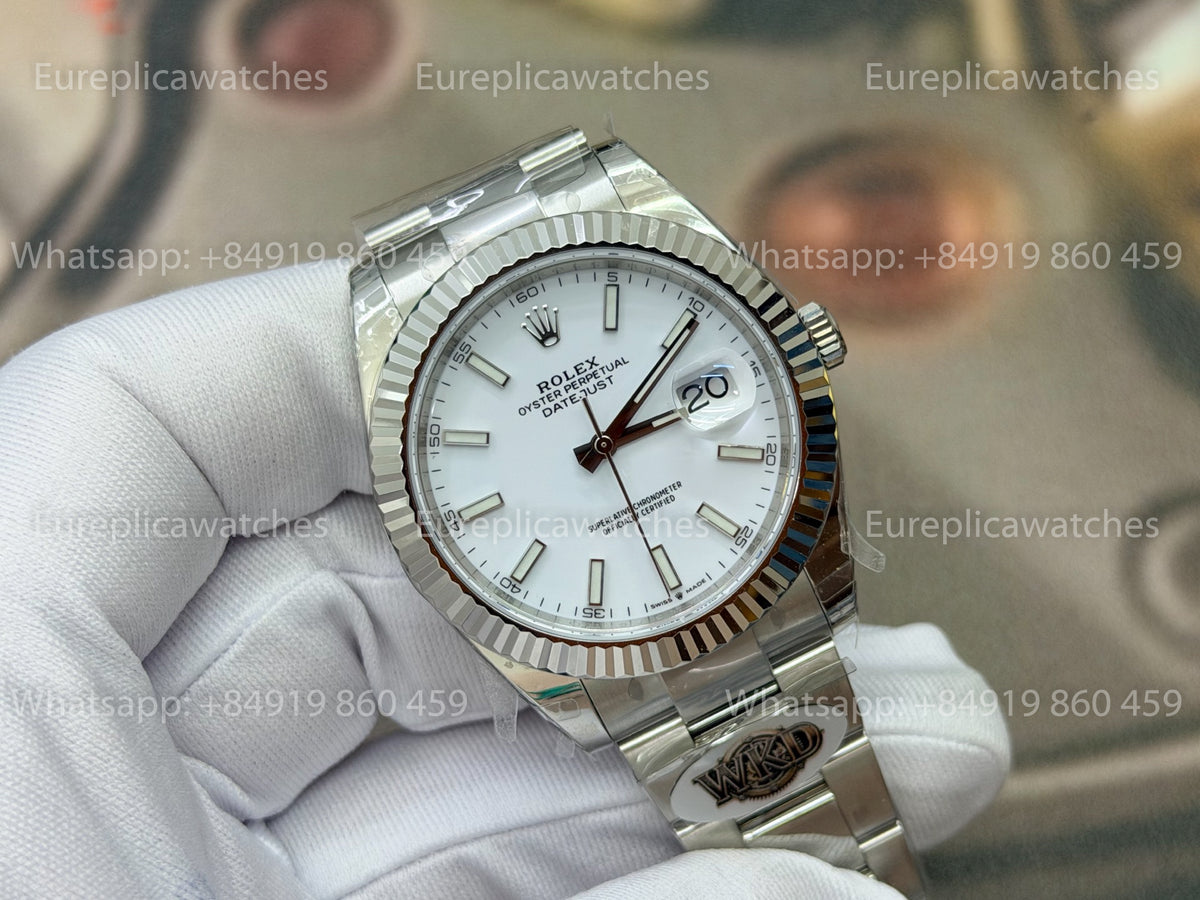 WKD Factory Rolex Datejust 41mm White Dial 126334-0010