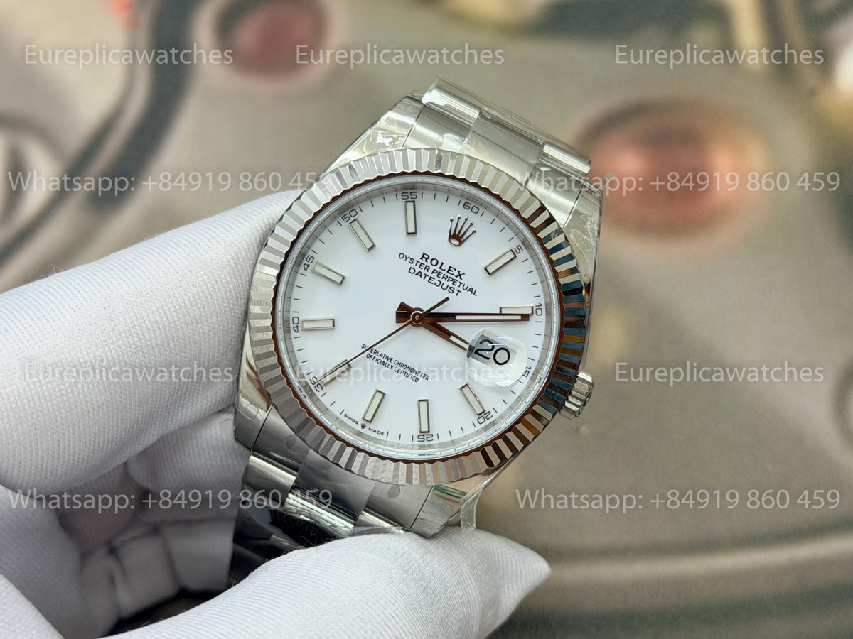 WKD Factory Rolex Datejust 41mm White Dial 126334-0010