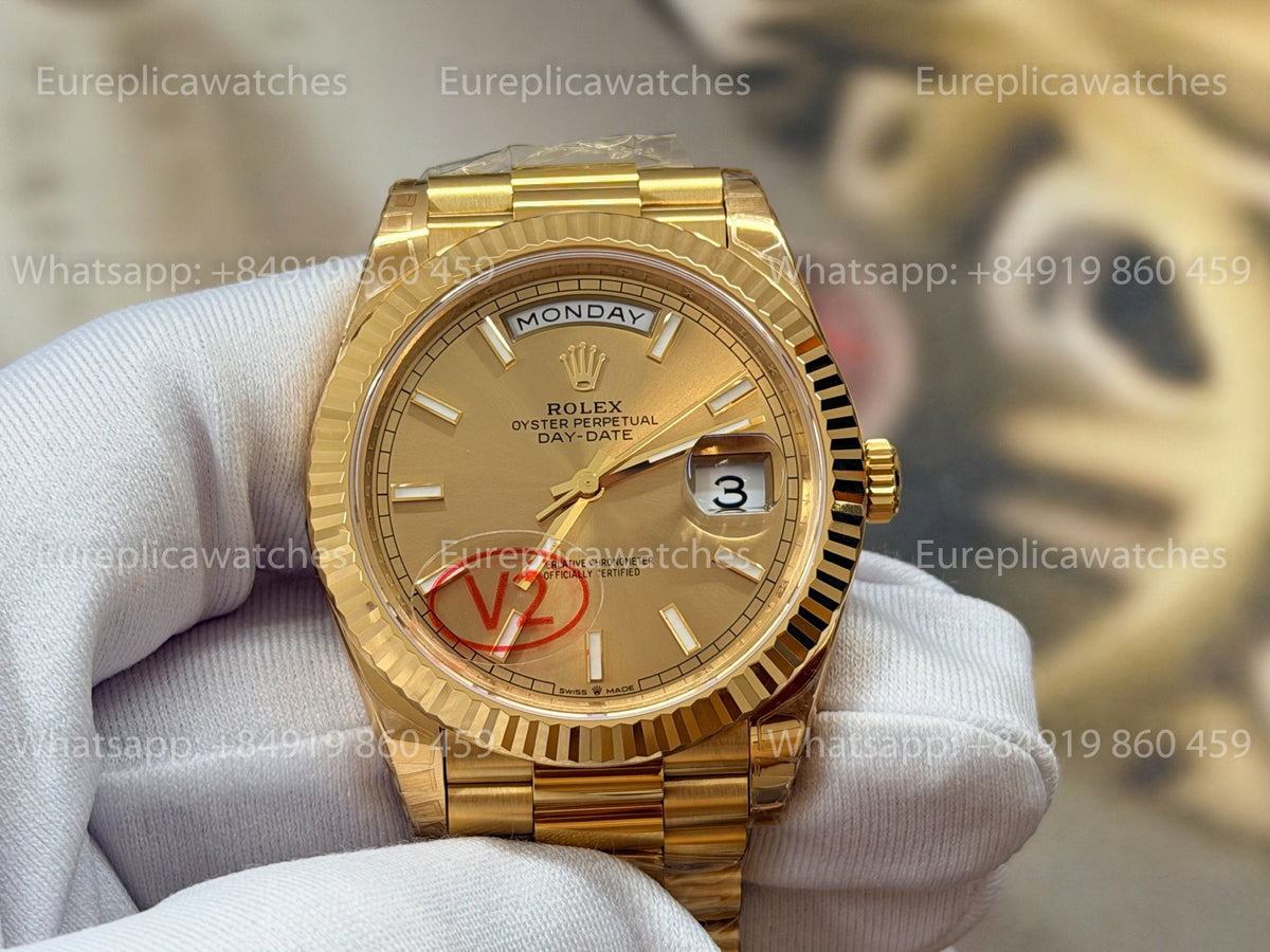 VSF Rolex Day-Date 40 228238-0003 Yellow Gold Champagne Dial VS Factory