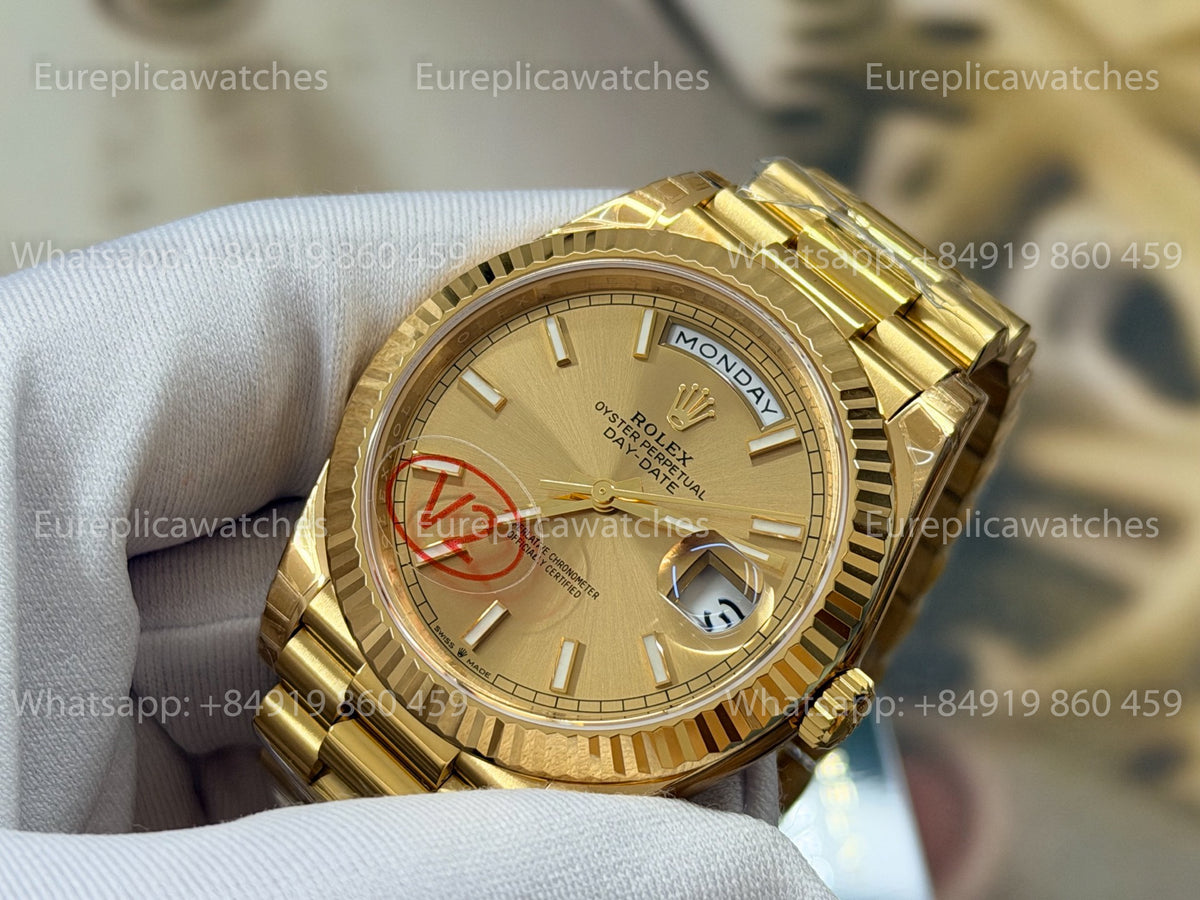 VSF Rolex Day-Date 40 228238-0003 Yellow Gold Champagne Dial VS Factory
