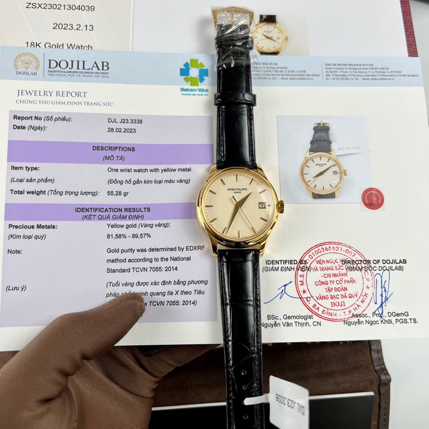 Patek Philippe Calatrava 5227J-001 revêtu d'or jaune 18 carats 3K Factory