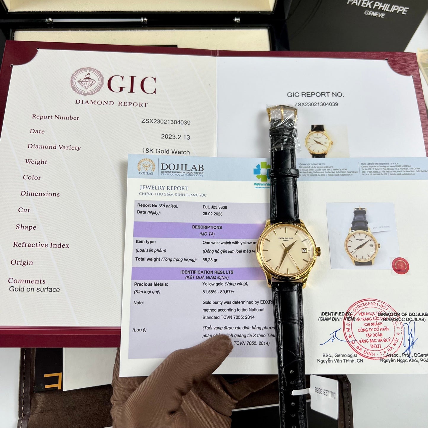 Patek Philippe Calatrava 5227J-001 revêtu d'or jaune 18 carats 3K Factory