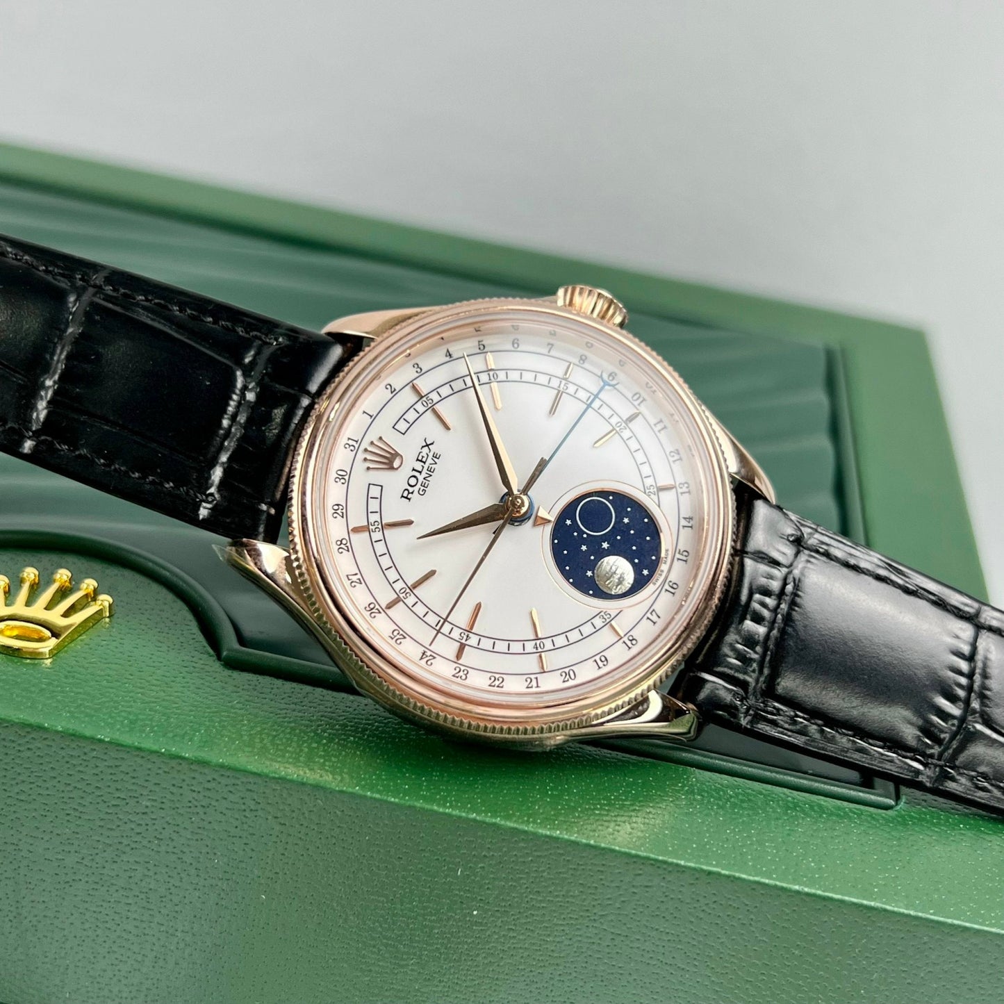 Rolex Cellini Moonphase 50535 18 Karat Roségold gefüllt KZ Factory