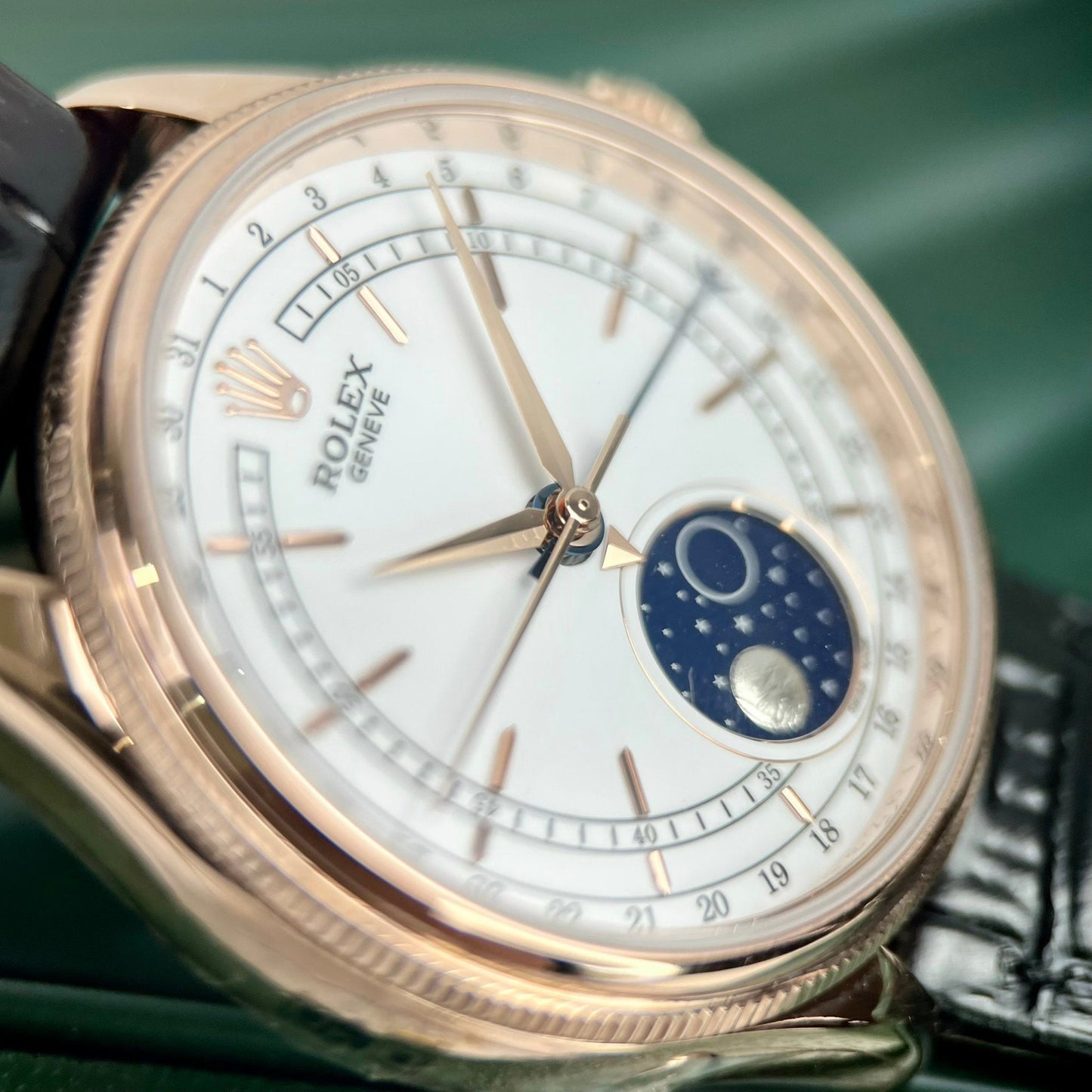 Rolex Cellini Moonphase 50535 18 Karat Roségold gefüllt KZ Factory