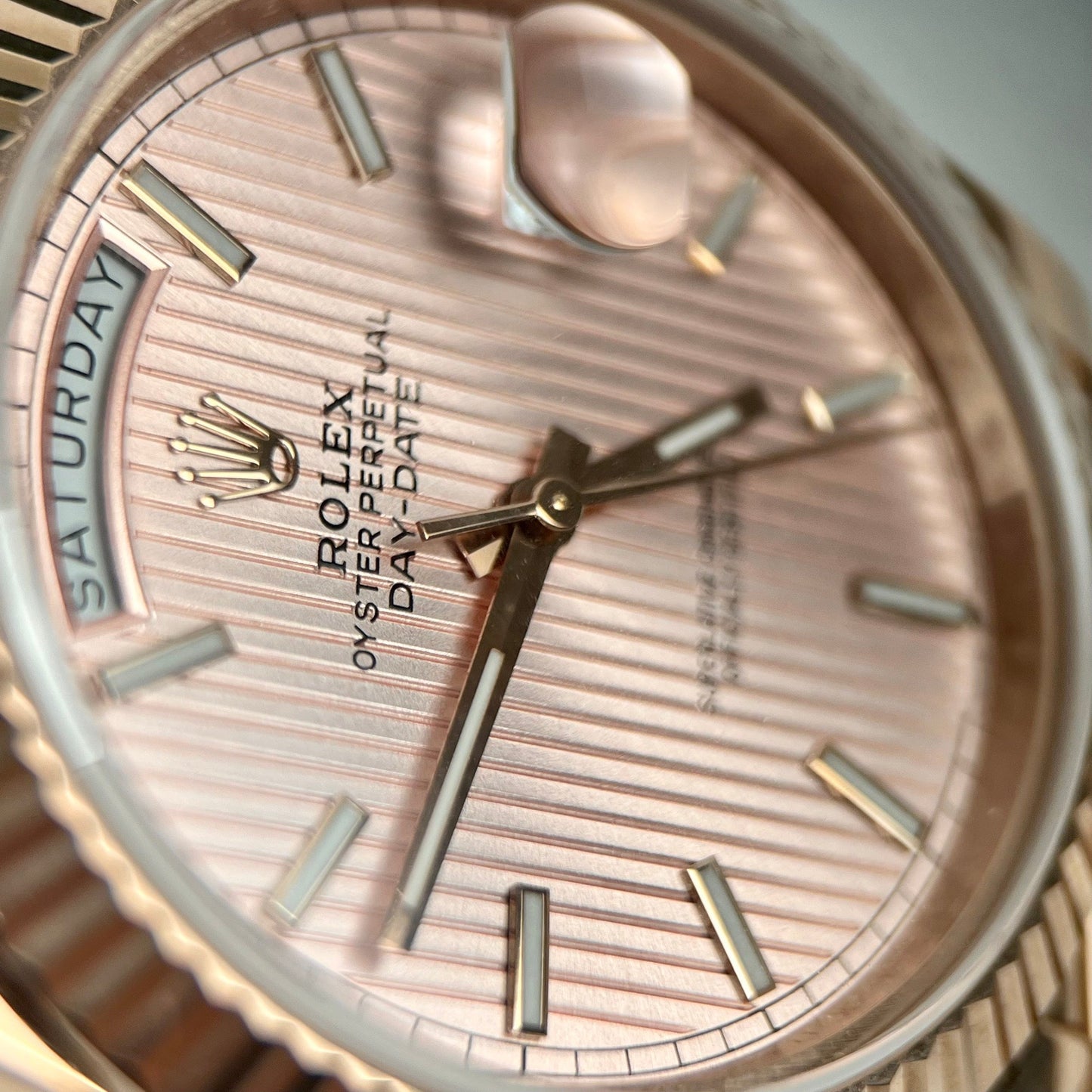 Rolex Oyster Day-Date 40 mm Chodmip 228235 beschichtet mit 18 Karat Roségold, beste 1:1-Edition, 130 Gramm