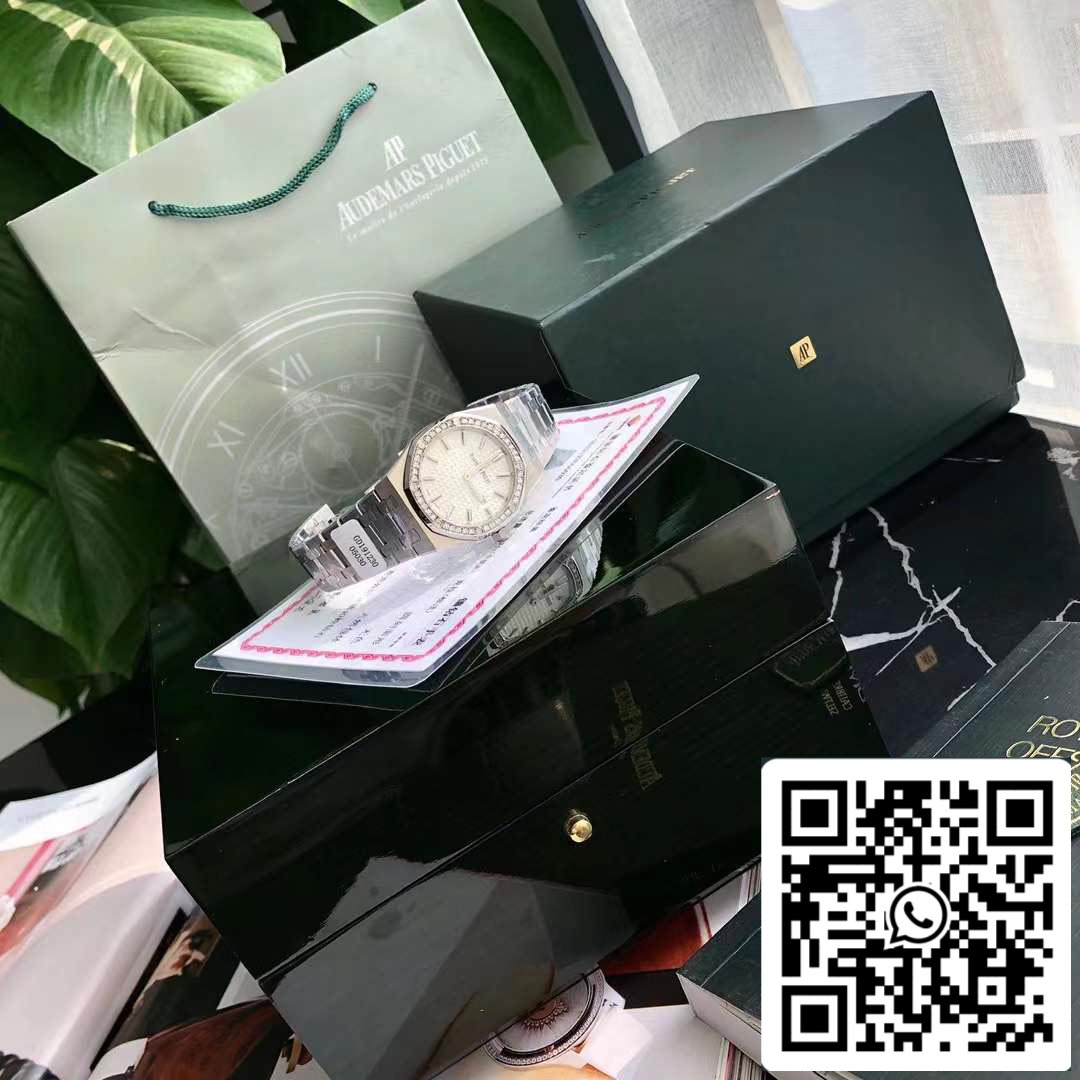 Audemars Piguet Royal Oak 67651ST.ZZ.1261ST.01 Diamond bezel Swiss Original Movement