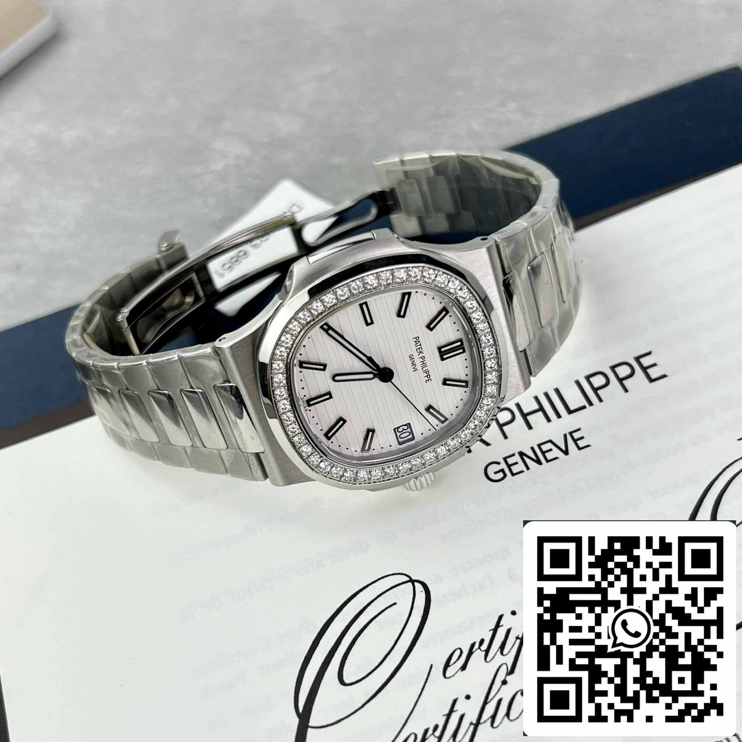 Patek Philippe Nautilus 5711/1A-011 Beste 1:1 Edition PPF Factory Custom Diamonds Moissanit