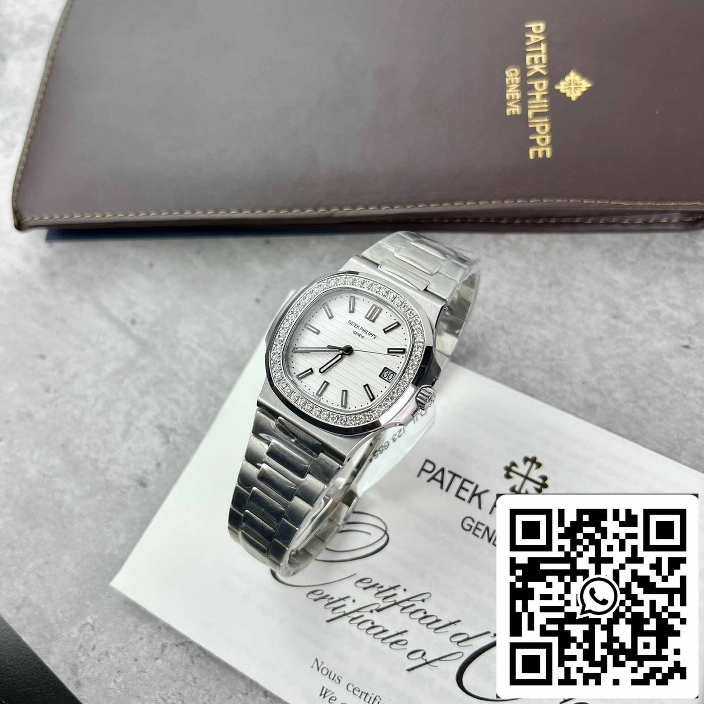 Patek Philippe Nautilus 5711/1A-011 Beste 1:1 Edition PPF Factory Custom Diamonds Moissanit