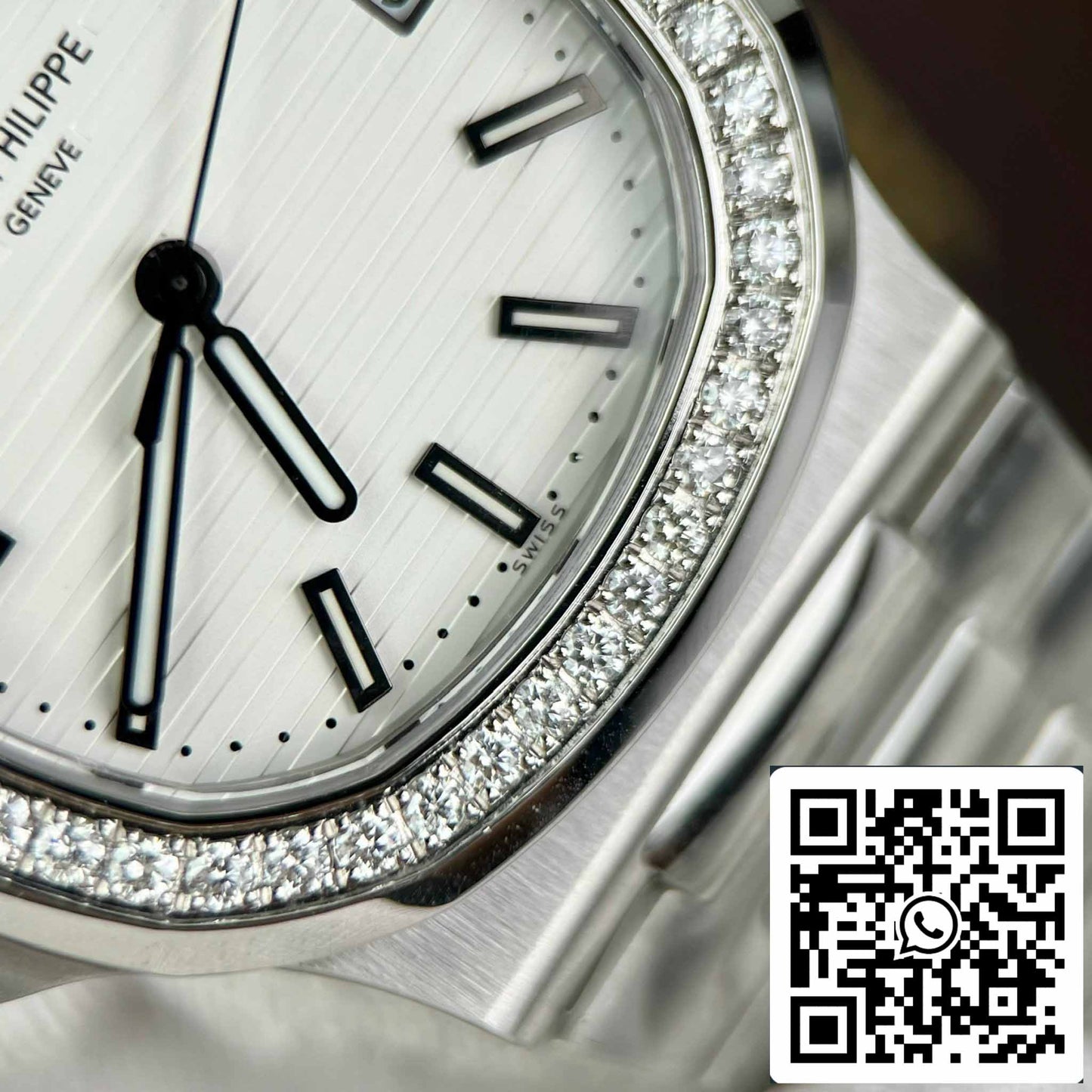 Patek Philippe Nautilus 5711/1A-011 Beste 1:1 Edition PPF Factory Custom Diamonds Moissanit