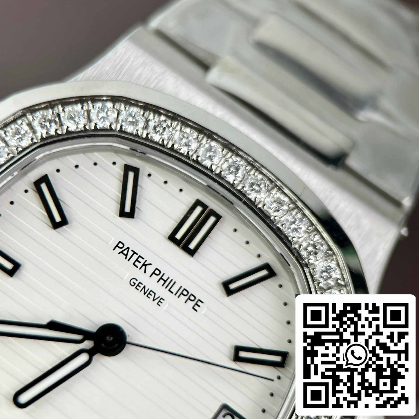 Patek Philippe Nautilus 5711/1A-011 Beste 1:1 Edition PPF Factory Custom Diamonds Moissanit