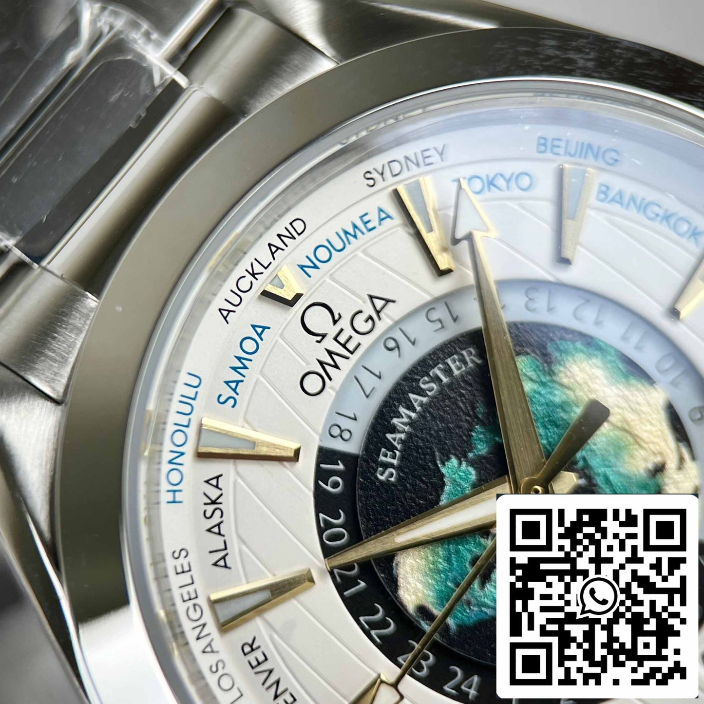 Omega Seamaster 220.93.43.22.99.001 Aqua-Terra Worldtimer 43 - Meilleure édition 1:1