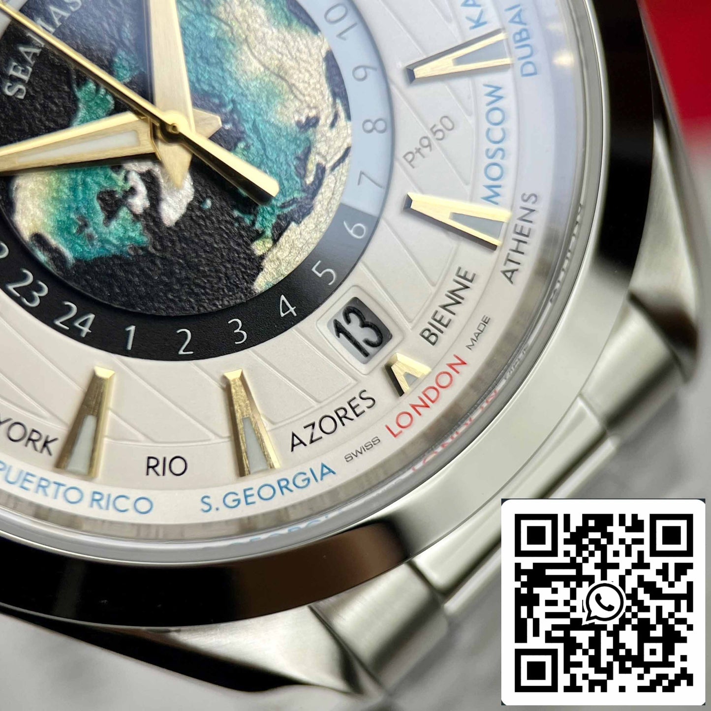 Omega Seamaster 220.93.43.22.99.001 Aqua-Terra Worldtimer 43 - Meilleure édition 1:1
