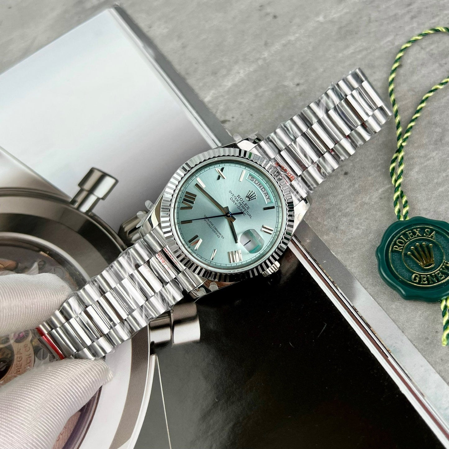 Rolex Day Date M228236-0012 Platin römisches Zifferblatt Beste 1:1 Edition GM Factory V2