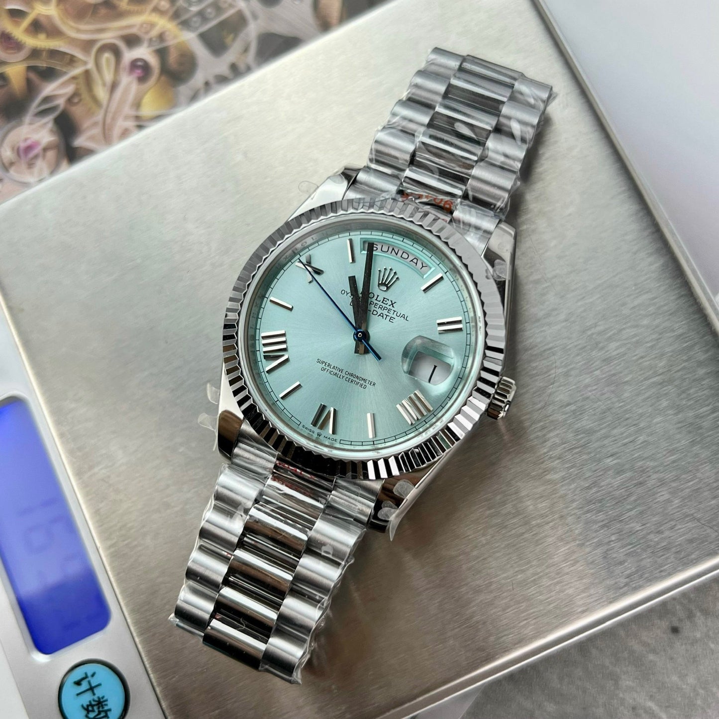 Rolex Day Date M228236-0012 Platin römisches Zifferblatt Beste 1:1 Edition GM Factory V2