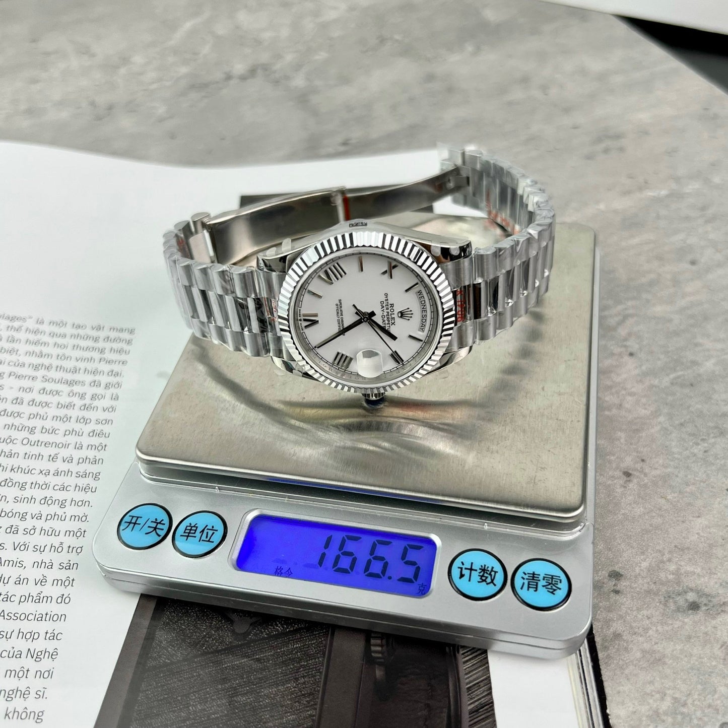 Rolex Day Date 40 mm 228238 President White Roman Best 1:1 Edition GM Factory V2