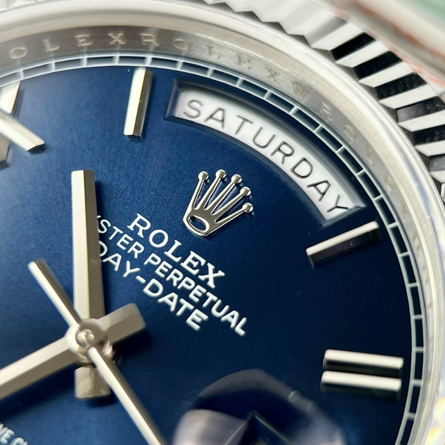 Rolex Day Date M228236-0007 1:1 Best Edition GM Factory V2 blaues Zifferblatt