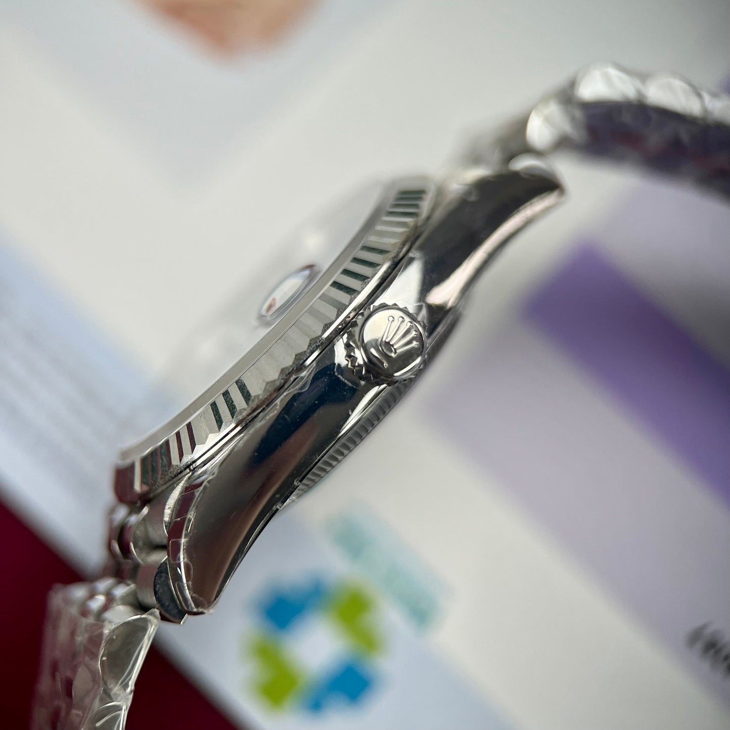 Rolex Datejust 126234 3D-Zifferblatt1:1 Best Edition EW Factory Blaues Zifferblatt