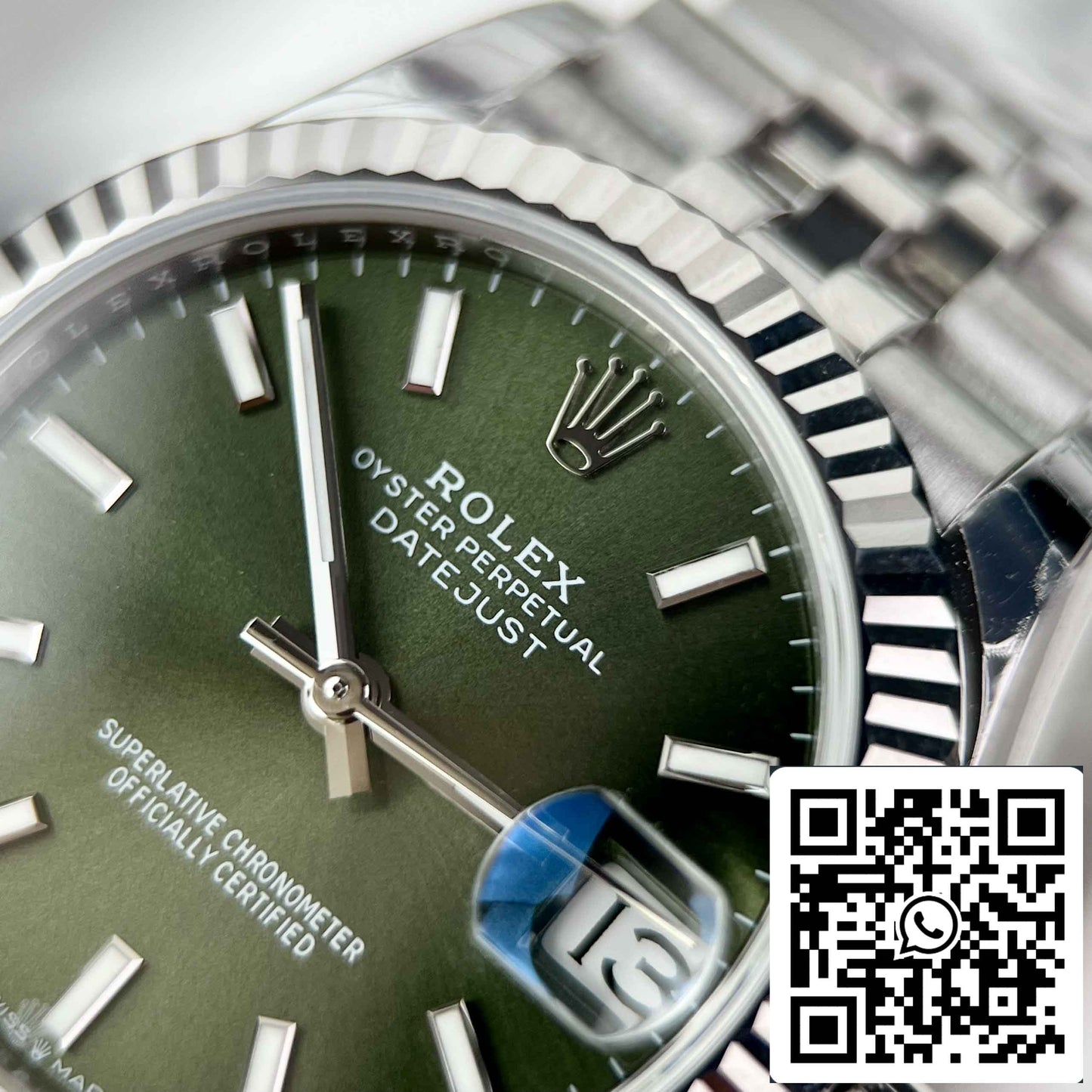 Replik Rolex Datejust 31 278274-0018 EW Factory 31 mm olivgrünes Zifferblatt
