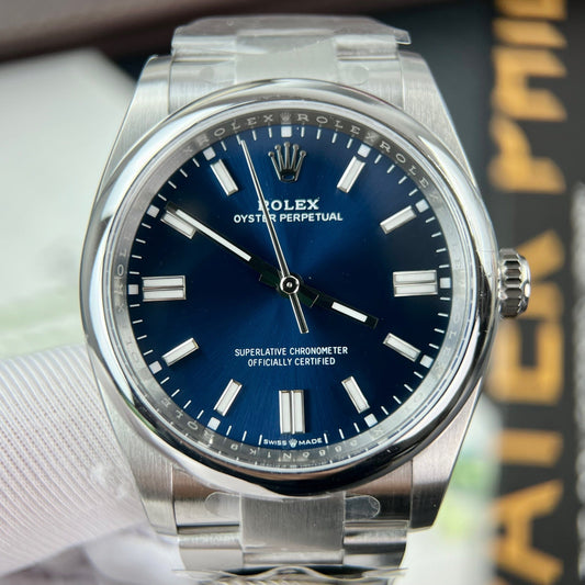 Rolex Oyster Perpetual M126000-0003 36MM 1:1 Best Edition Clean Factory blaues Zifferblatt
