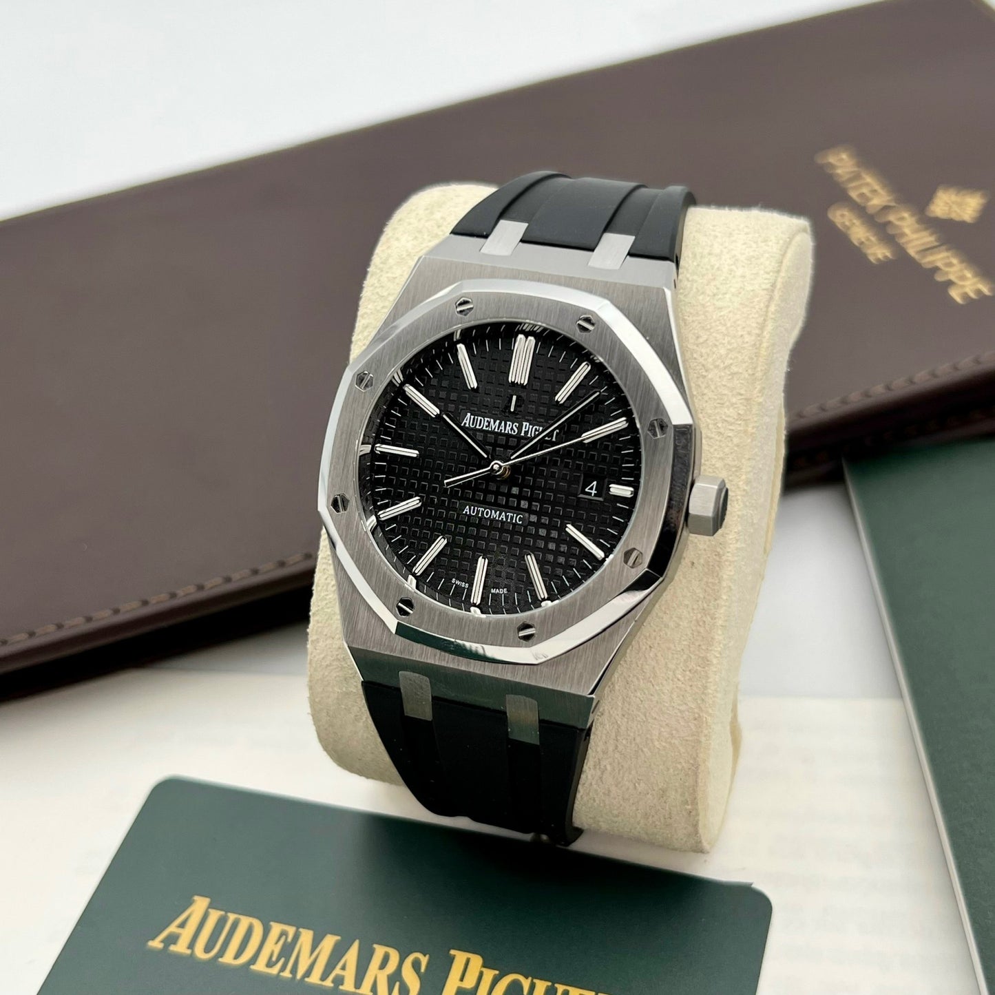 Audemars Piguet Royal Oak 15400 1:1 Best Edition APS Factory schwarzes Zifferblatt