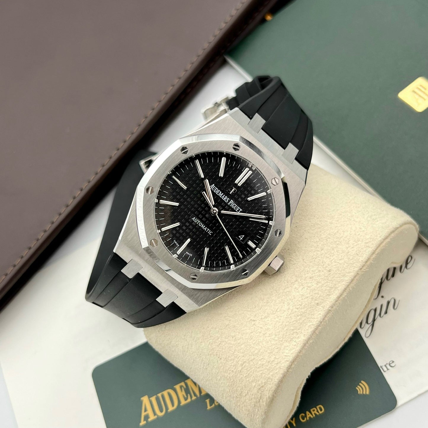 Audemars Piguet Royal Oak 15400 1:1 Best Edition APS Factory schwarzes Zifferblatt